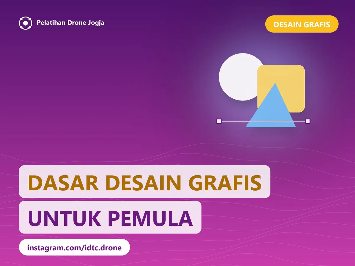 Cover pelatihan Dasar Desain Grafis untuk Pemula