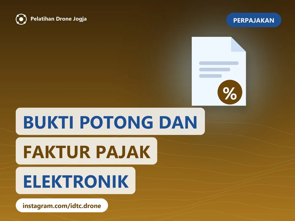 Cover pelatihan Bukti Potong dan Faktur Pajak Elektronik