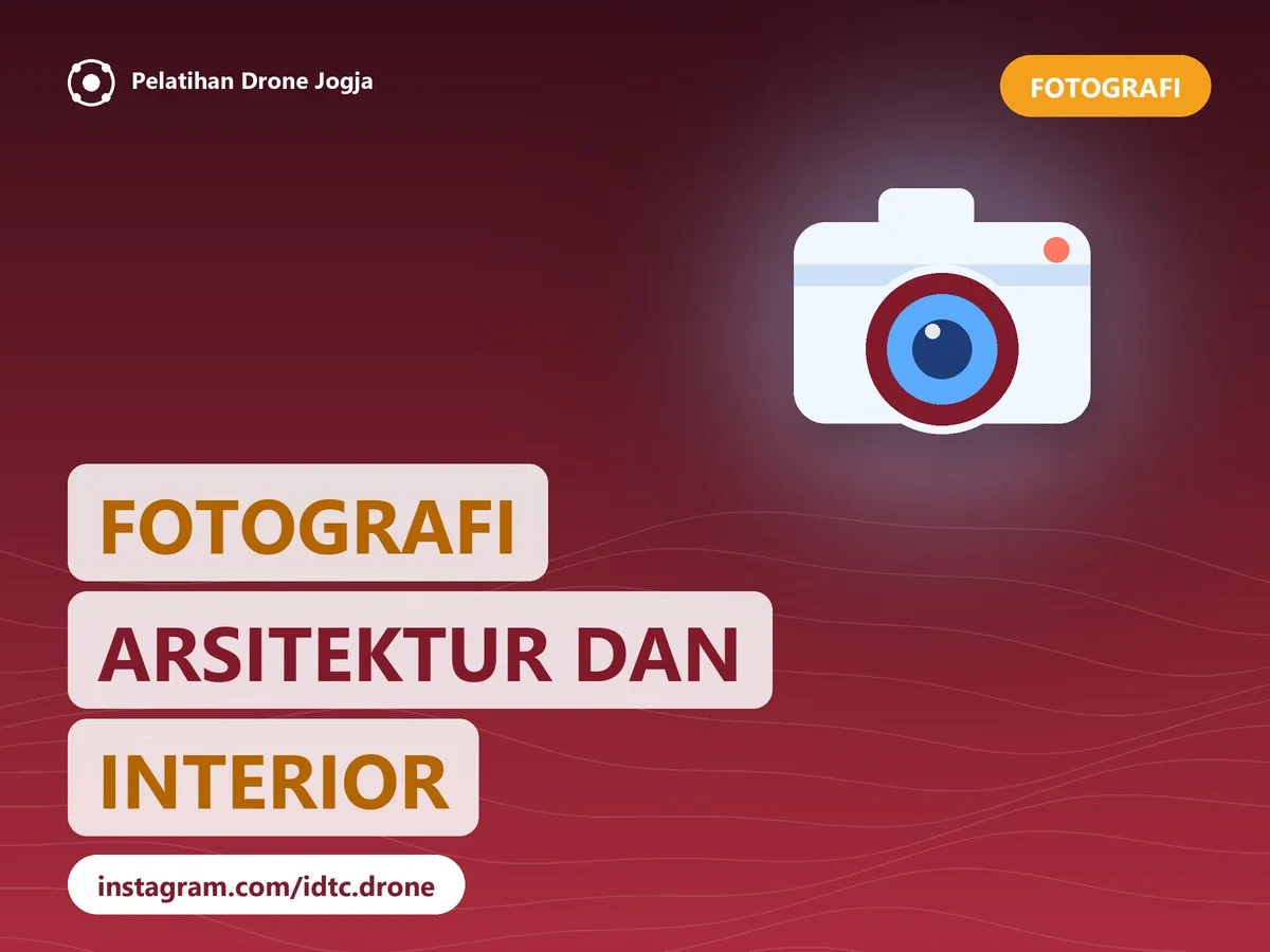 Cover pelatihan Fotografi Arsitektur dan Interior