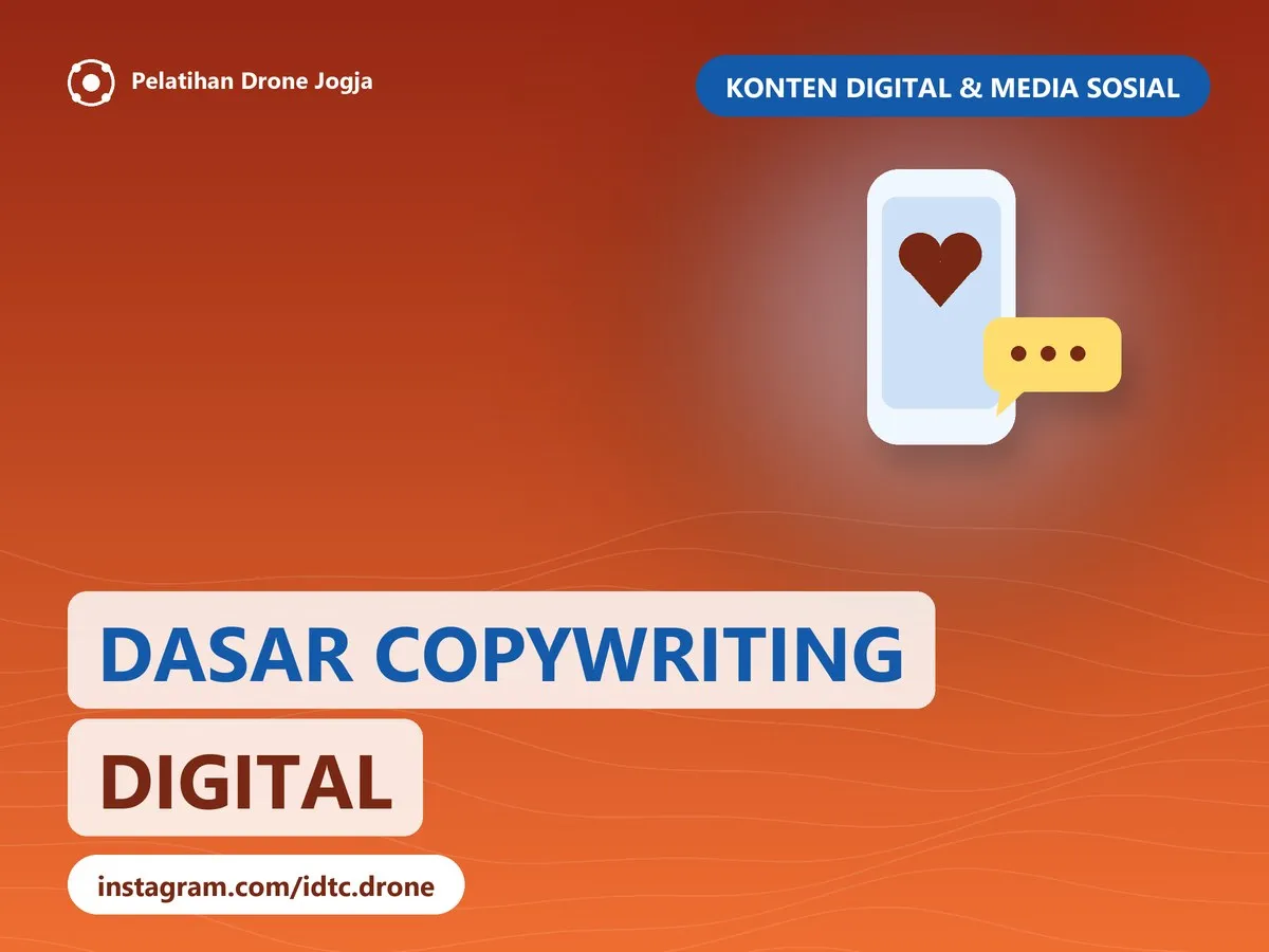 Cover pelatihan Dasar Copywriting Digital