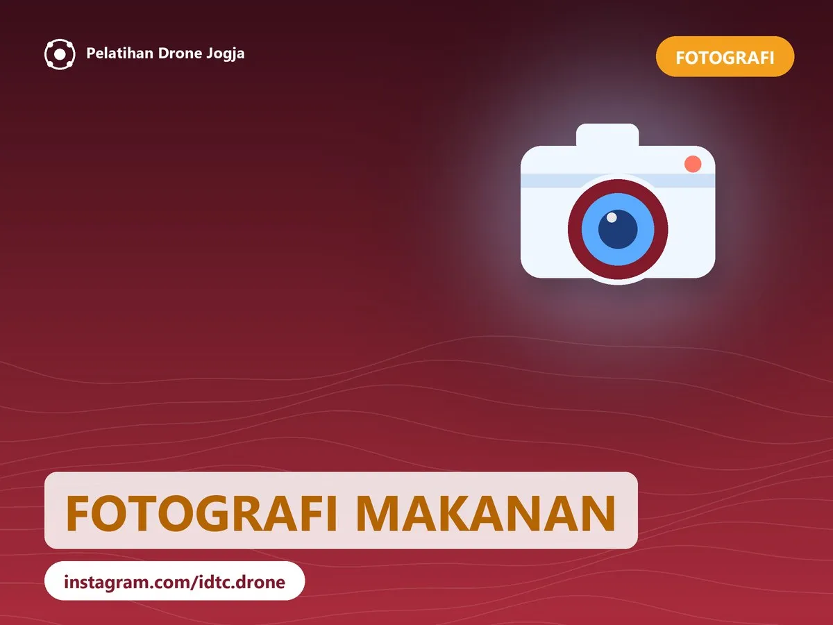 Cover pelatihan Fotografi Makanan