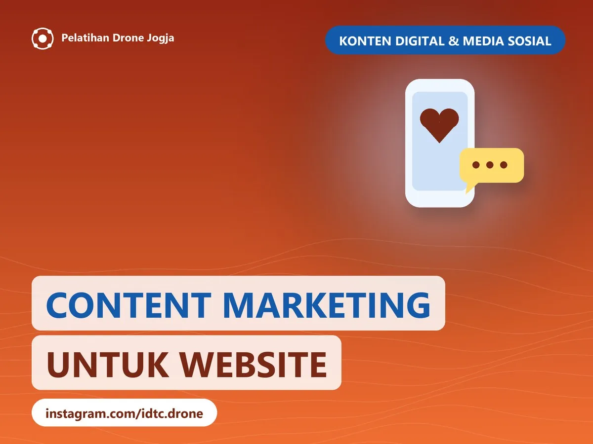 Cover pelatihan Content Marketing untuk Website